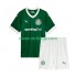 Camisola Palmeiras Criança Equipamento Primeiro 2025 Manga Curta